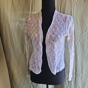 Elegant White Cardigan Sweater